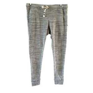 Sol Angeles waffle knit thermal pants- gray and white- size M